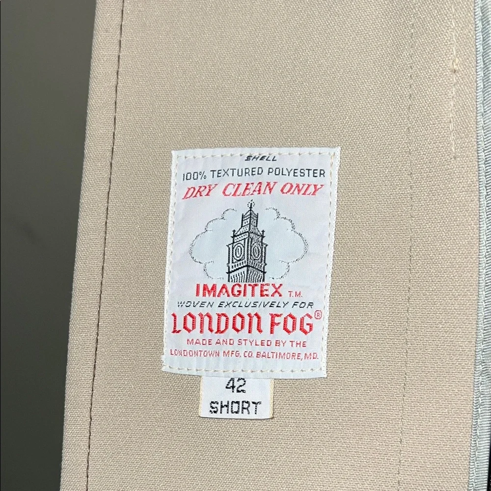 London Fog Men's Beige Trench Coat - Picture 5 of 7